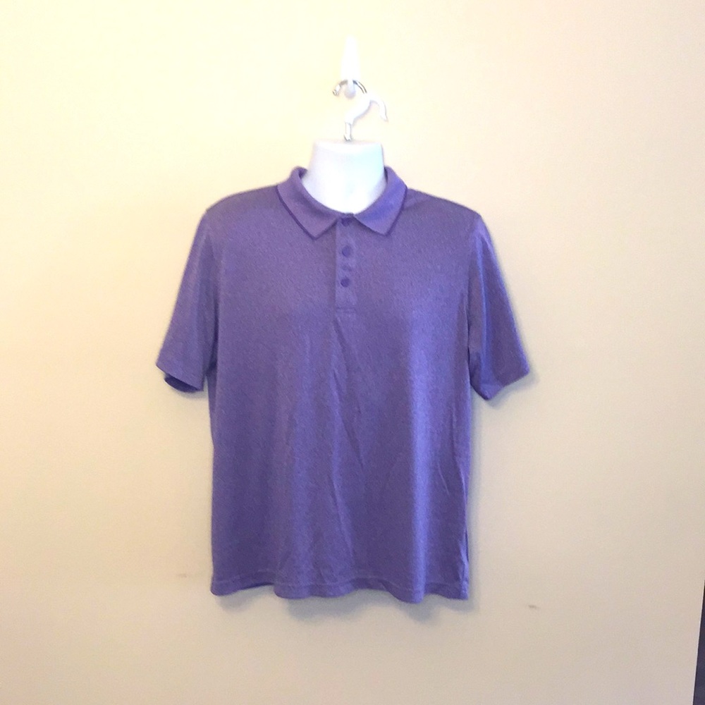 Croft & Barrow Performance Men Purple Polo Shirt L